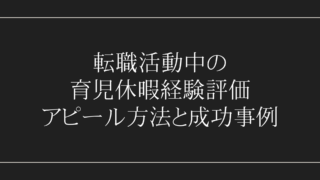 転職活動中の育児休暇経験評価：アピール方法と成功事例